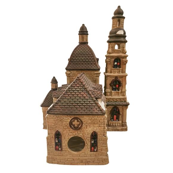 Christmas Village Houses Santa's Workbench St. Mary's Cathedral Classic Series - Picture 5 of 8